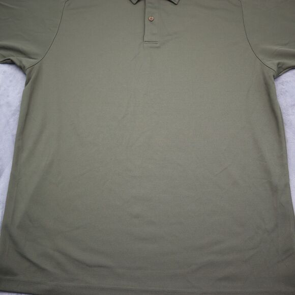 Zero Restriction Shirt Mens L Green Short Sleeve Chest Button Collared Top - Picture 11 of 16